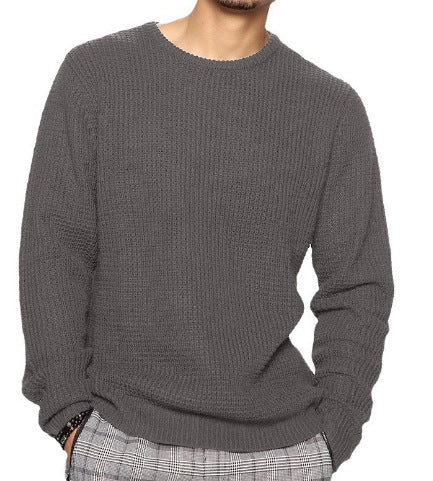 Men's Premium Crewneck Sweater – Soft Classic Long Sleeve Pullover with Ribbed Trim
