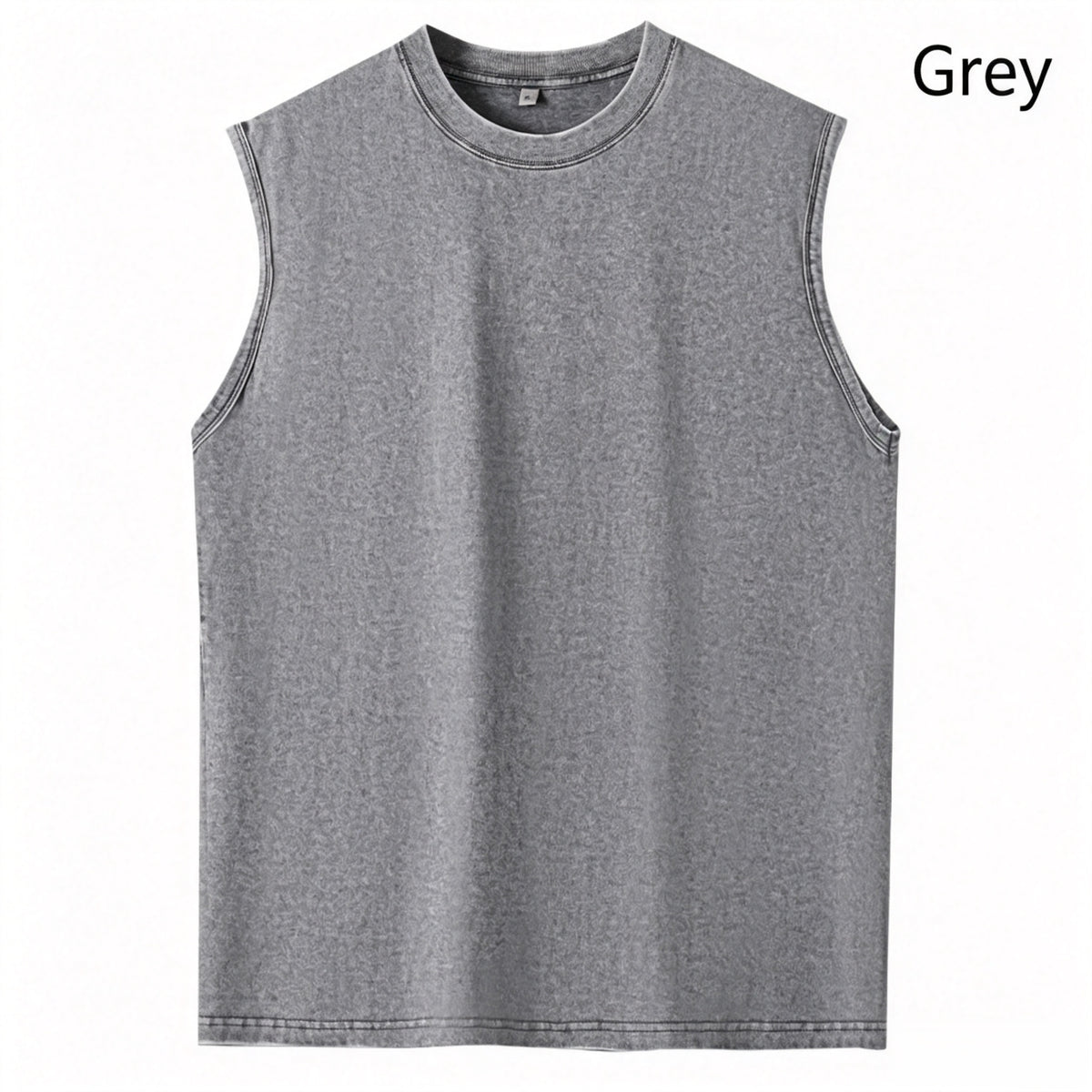 Street retro washed sleeveless vest
