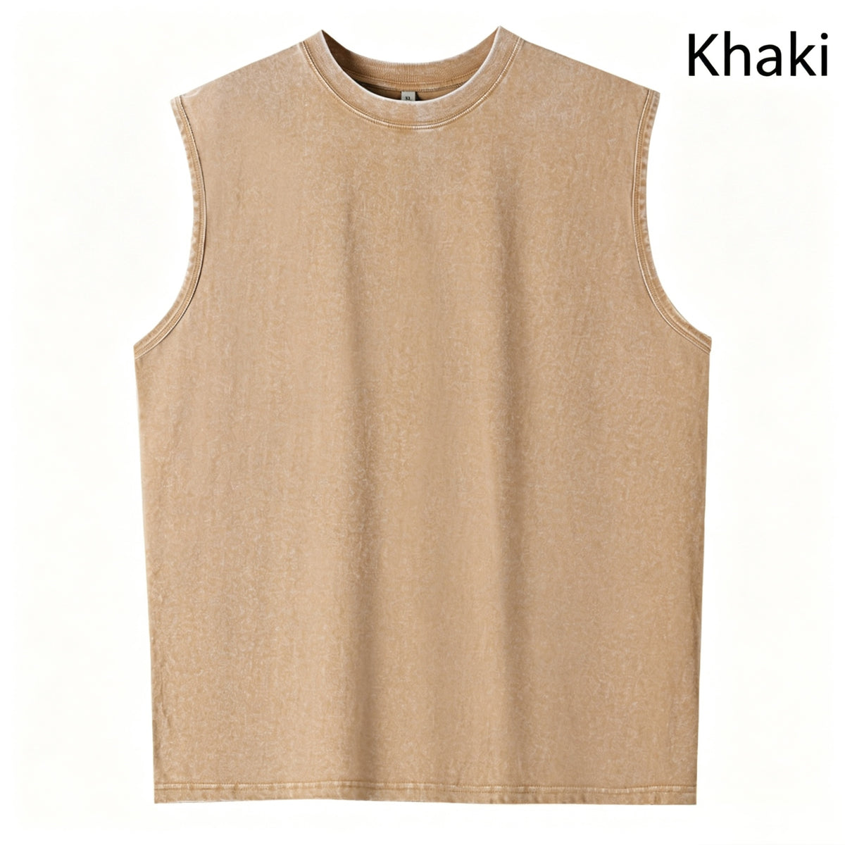 Street retro washed sleeveless vest