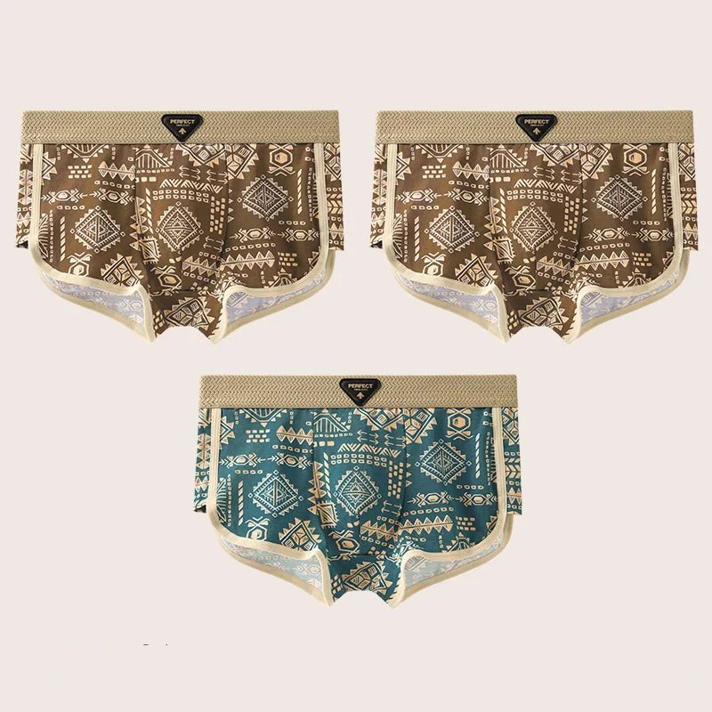 3 PCS Unisex Cotton Boxer Briefs